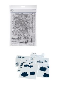 Flower Garden stamp & stencil set