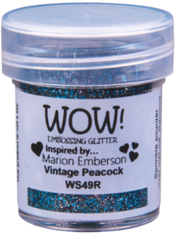 WOW Vintage Peacock embossing glitter WS49R(OM)